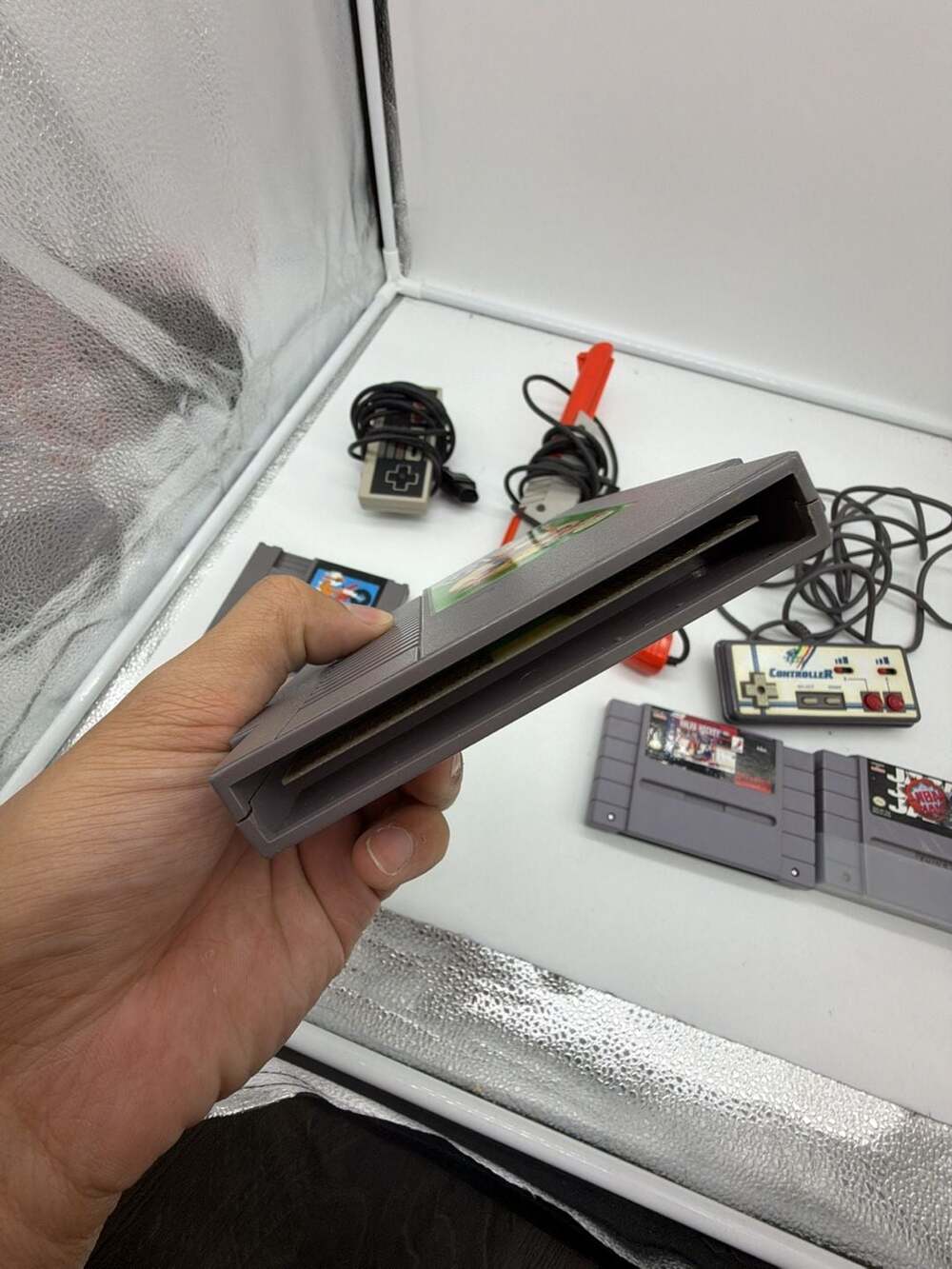 Nintendo NES Video Game System Bundle with Controllers Zapper +Games (Untested) - Picture 6 of 16